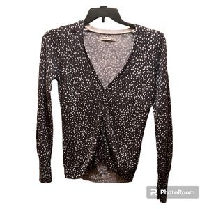 Old Navy Brand grey and white polka dot sweater